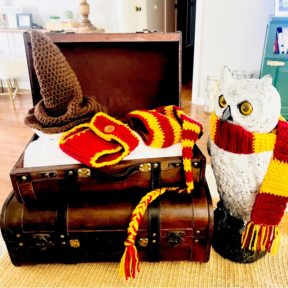 Newborn photo shoot Harry Potter Knit outfit